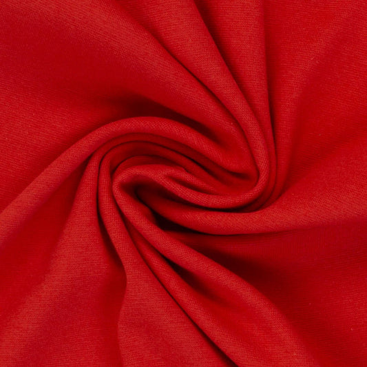 Euro Ribbing - Solid, Red