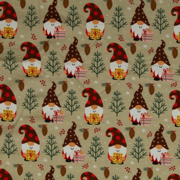 New Euro C/L Sweat - Holy Holiday Gnomes beige