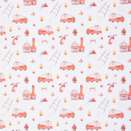 New Euro Jersey -Fire Trucks, White