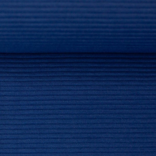 New Euro Ribbed Jersey - Solid, Royal Blue