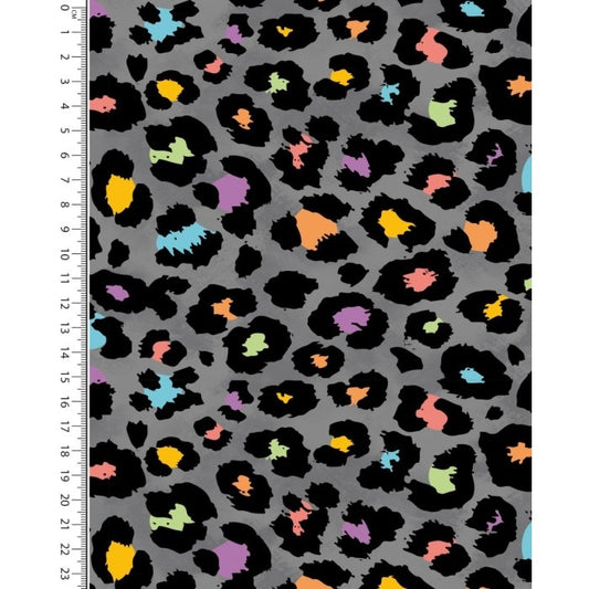 New Euro Brushed Jogging- Colored Leopard