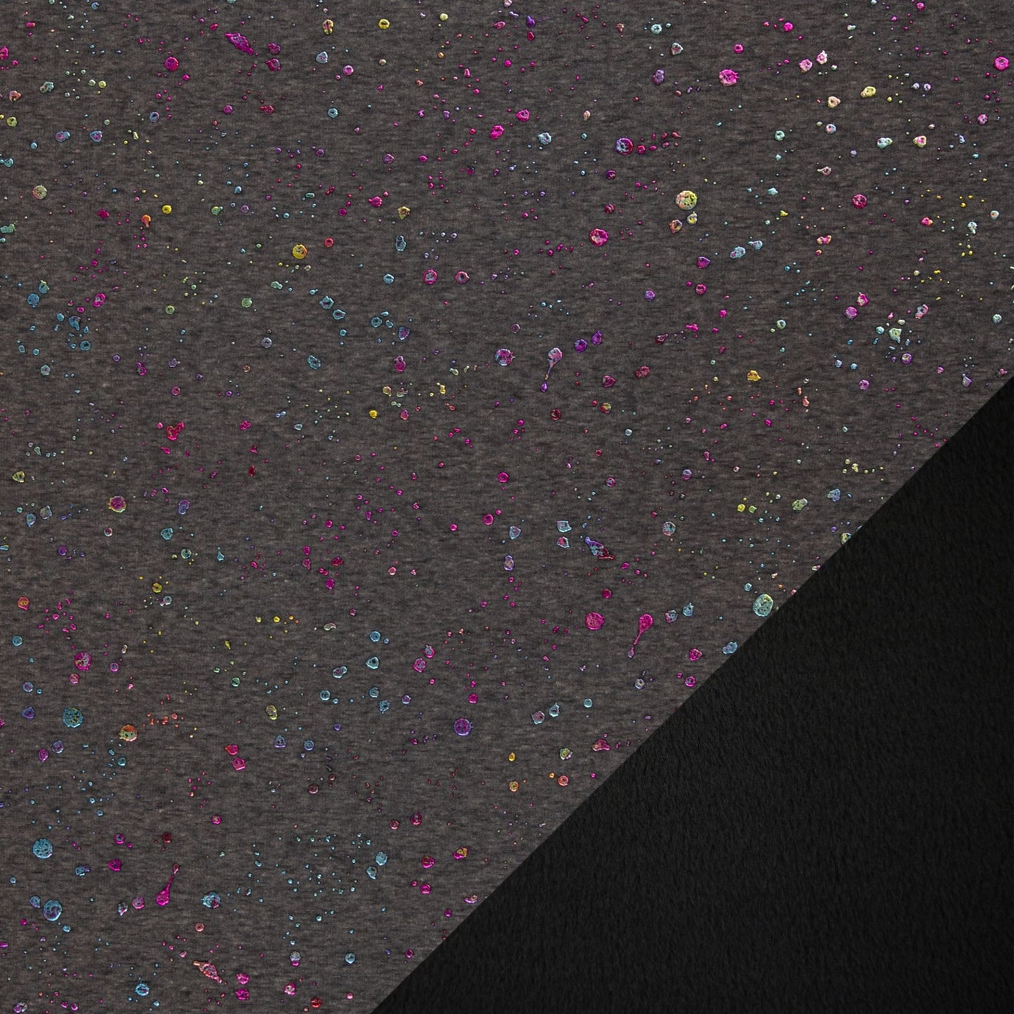 New Euro Alpen Fleece- Sprinkles - anthracite grey
