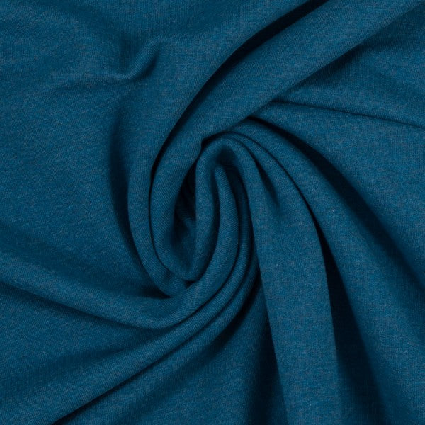 Remnant 95cm Euro French Terry - Heather, Teal