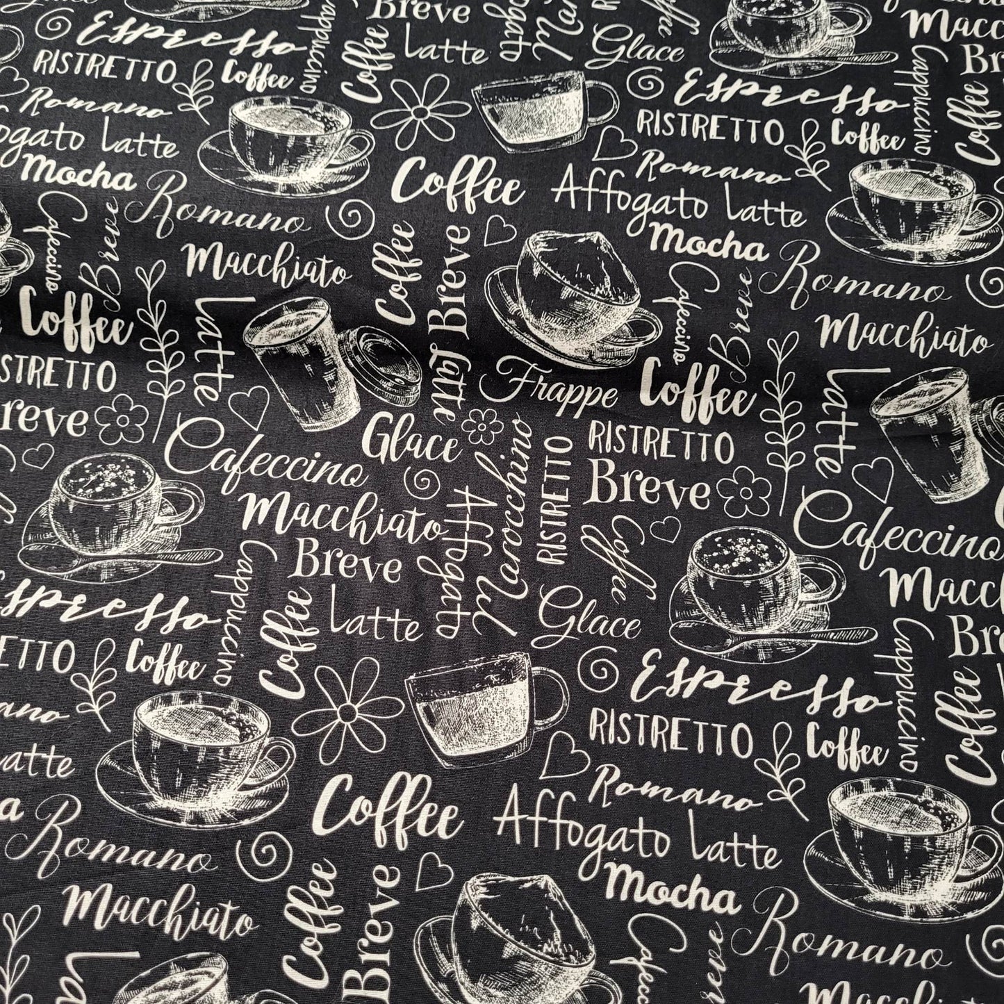 Euro Quilting - Cafe, Black