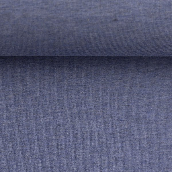 Euro Ribbing - Heather, Blue