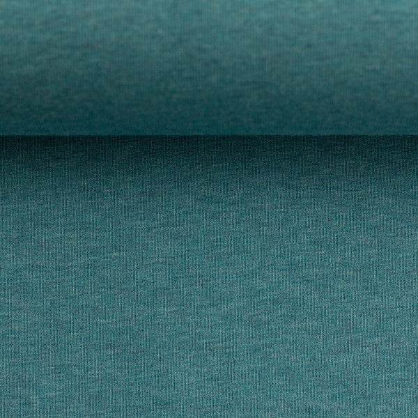 Euro Ribbing - Heather, Aqua