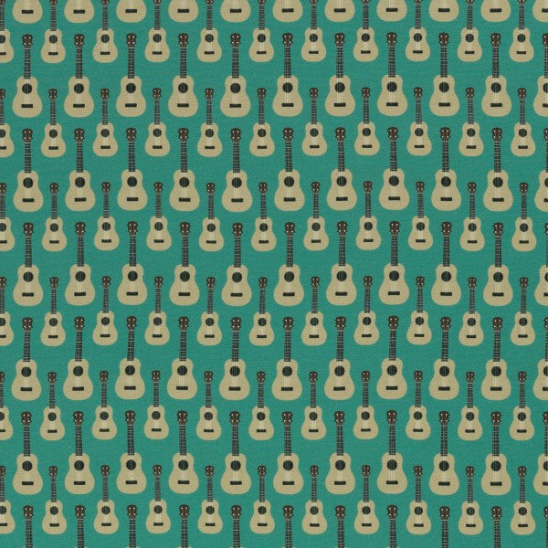 Euro French Terry - Guitars -Teal