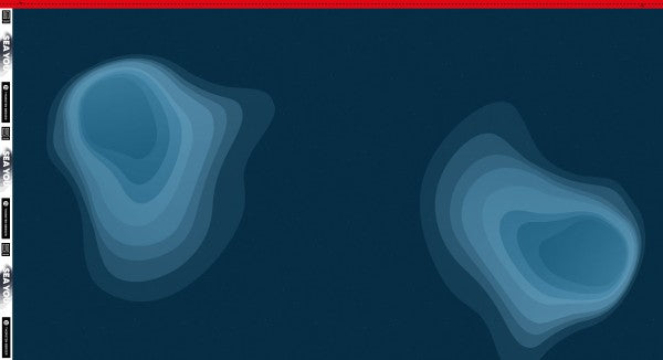 Euro Jersey Panel - California - Shapes - Blue