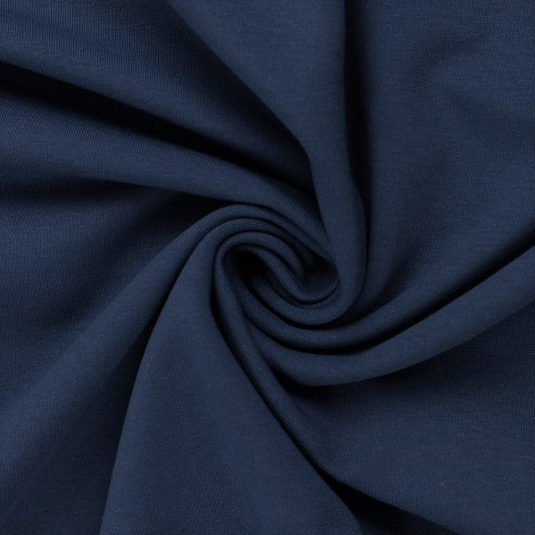 Euro Ribbing - Solid, Denim