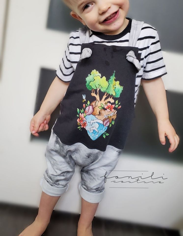 Custom Euro Knit - Planet Heart Black, Big