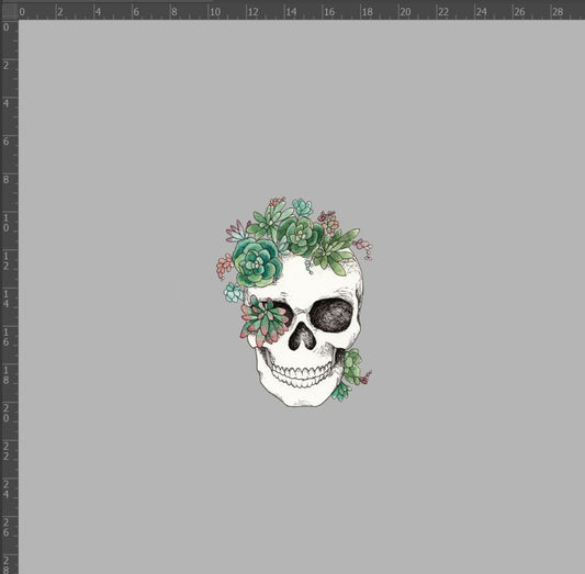 Custom Euro Knit - Skull Panel Grey, Big