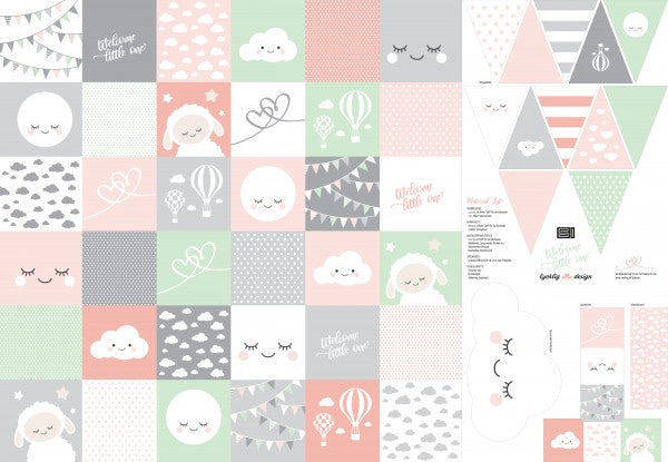 Euro Quilting DIY, Little One Set, Coral