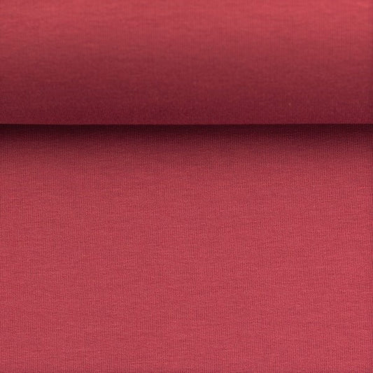 Euro Ribbing - Solid, Coral