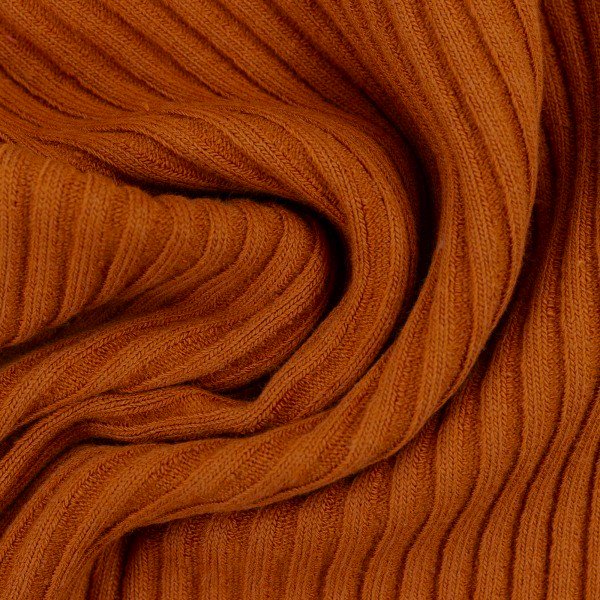 Euro Ribbed, Wide - Solid, Terracotta