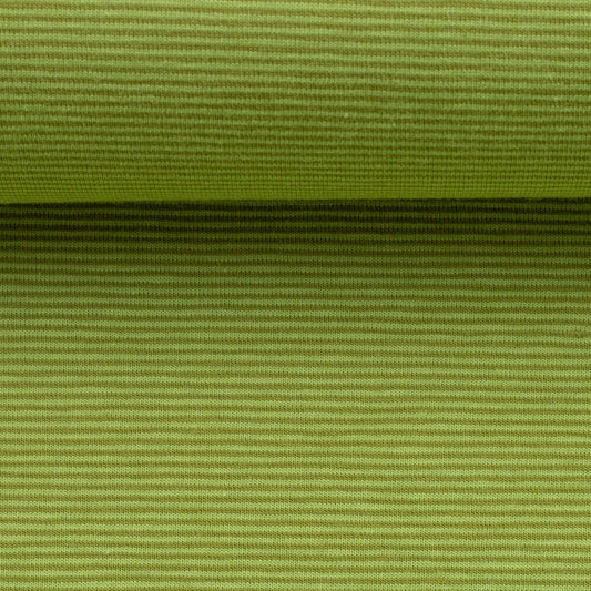 Pre order Euro Cotton Jersey Bella- Stripes - 1 mm, kiwi/chartreuse