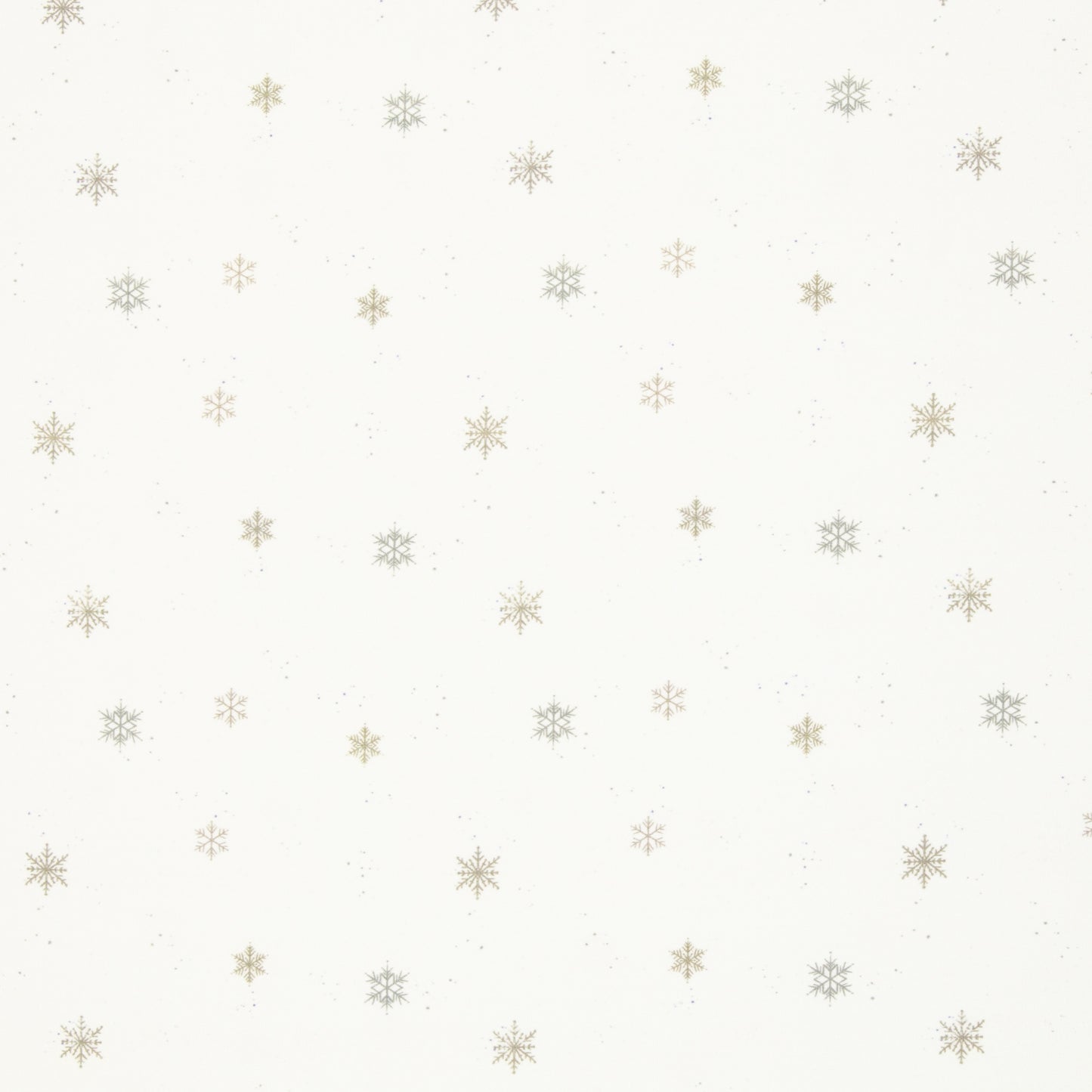 New Euro Brushed Jogging- Snowflakes, Off White