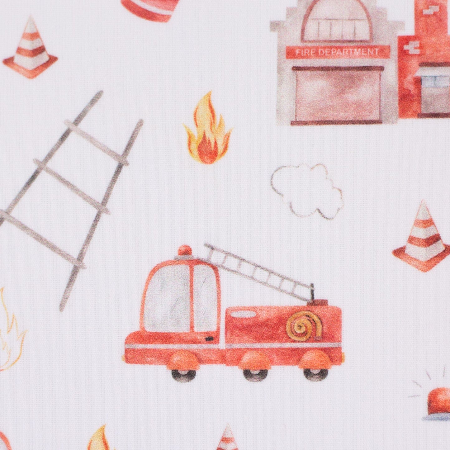 New Euro Jersey -Fire Trucks, White