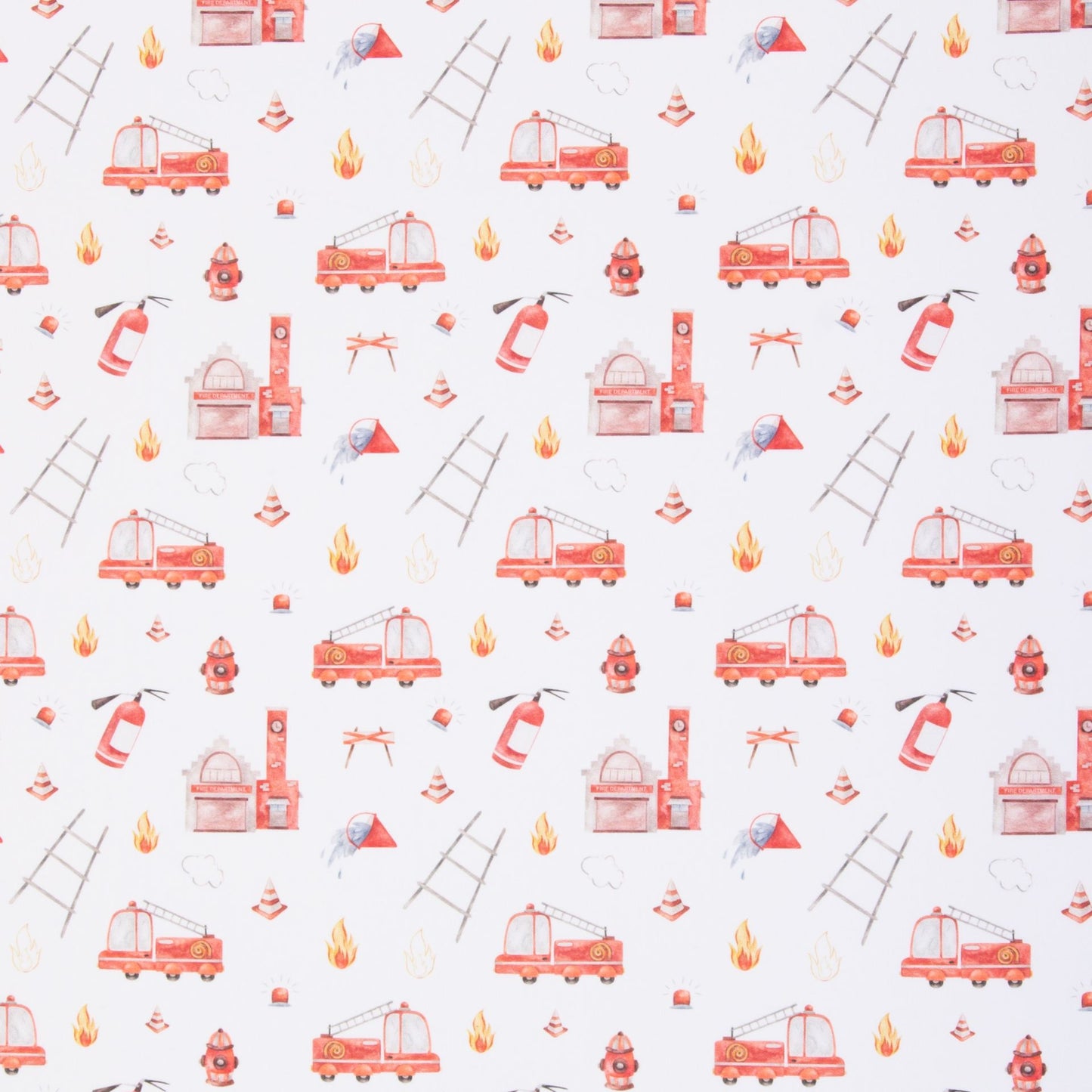 New Euro Jersey -Fire Trucks, White