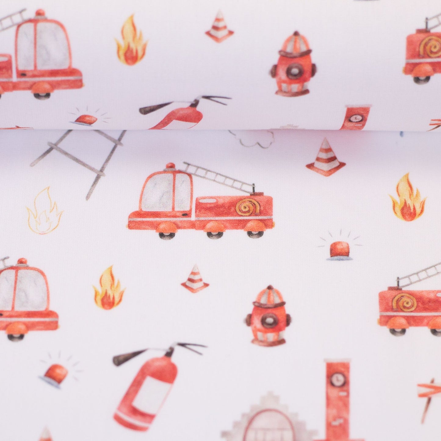 New Euro Jersey -Fire Trucks, White