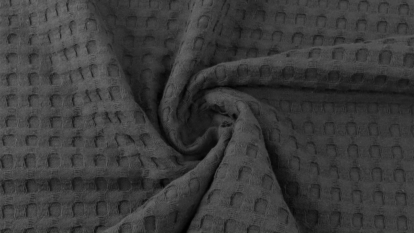 Euro Woven - Big Waffle, Charcoal