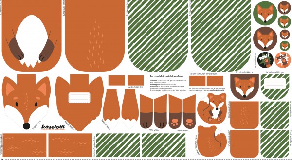Euro Canvas Animal DIY Bag Collection- FOX