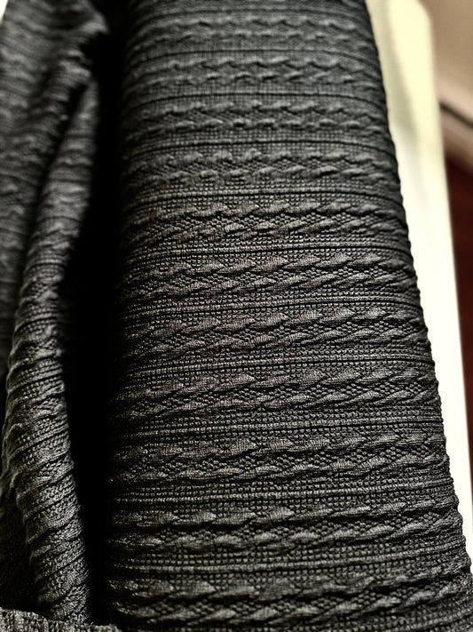 Euro Sweater Knit - BLACK