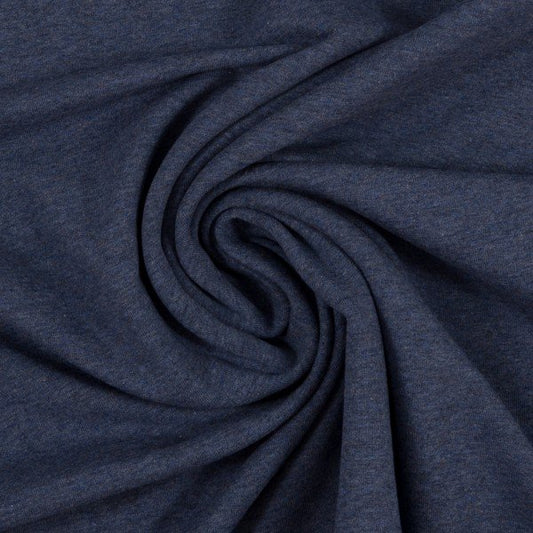 Euro Ribbing - Heather, Navy