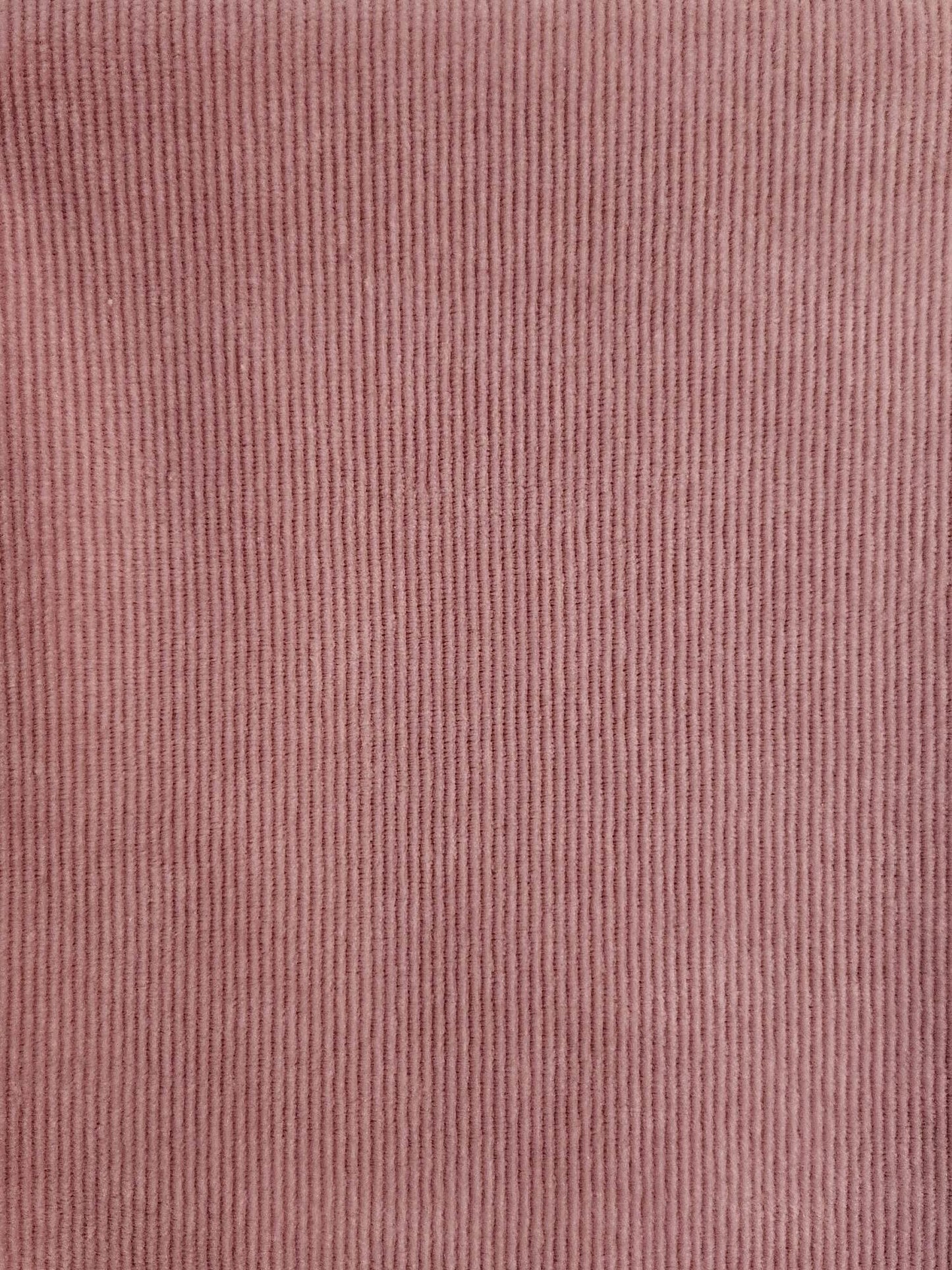 Remnant Euro Stretch Jersey Corduroy - Rose**80cm**