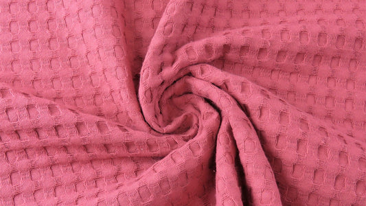 Euro Woven - Big Waffle, Pink