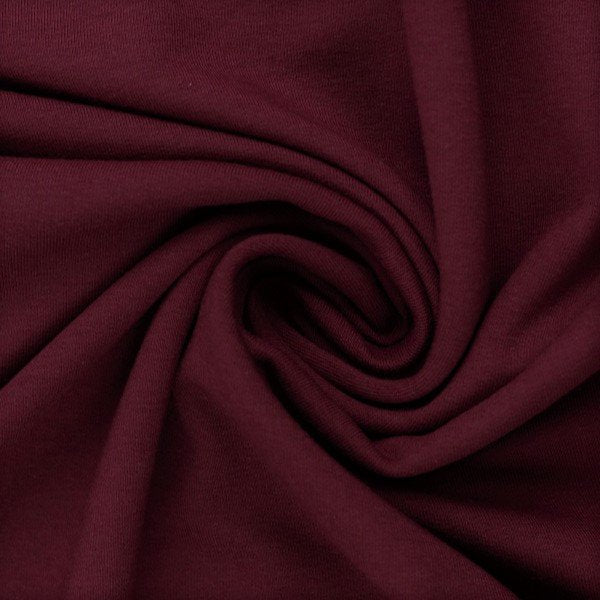 Euro Ribbing - Solid, Bordeaux