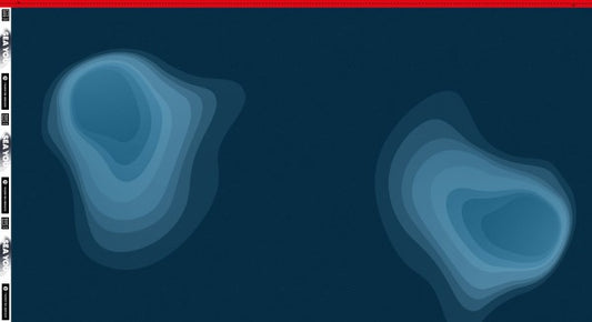 Euro Jersey Panel - California - Shapes - Blue