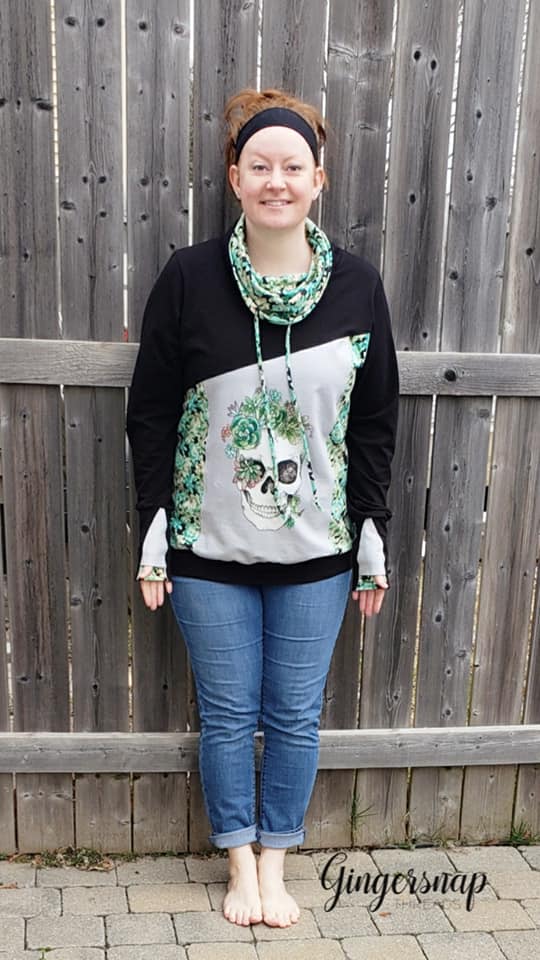 Custom Euro Knit - Skull Panel Grey, Big