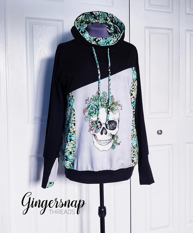 Custom Euro Knit - Skull Panel Grey, Big
