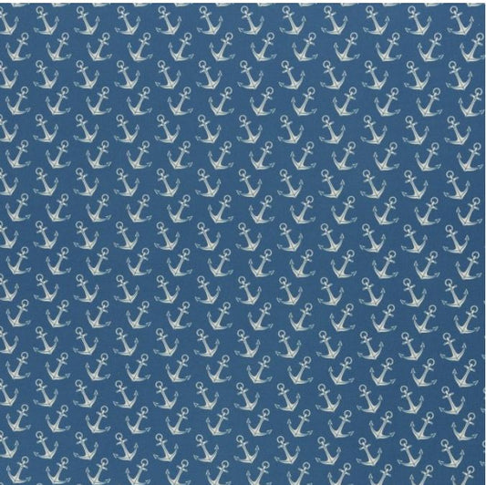 Euro Quilting - Anchors, Blue