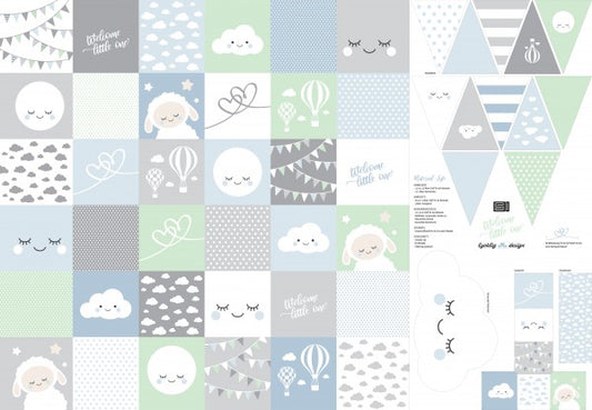 Euro Quilting -DIY, Little One Set, Blue