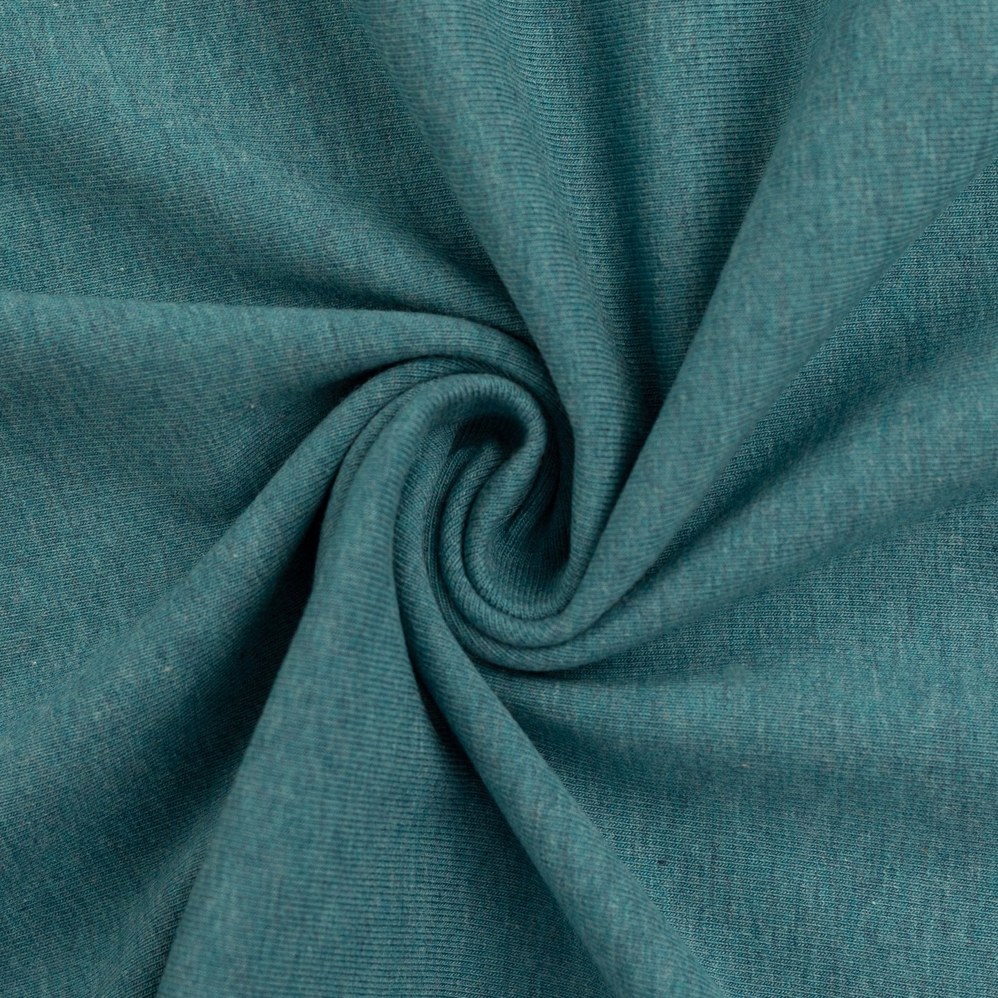 Euro Ribbing - Heather, Aqua