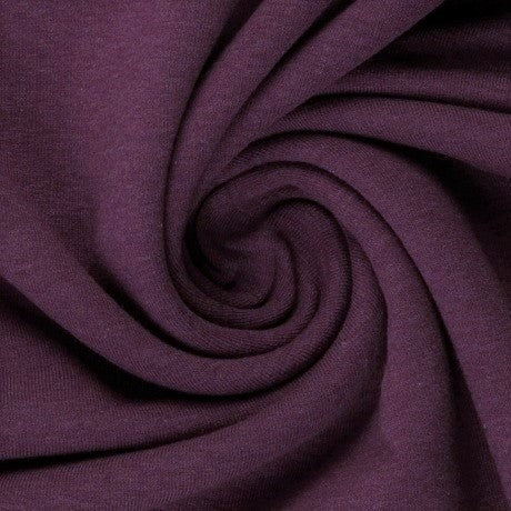 Euro Ribbing - Heather, Purple