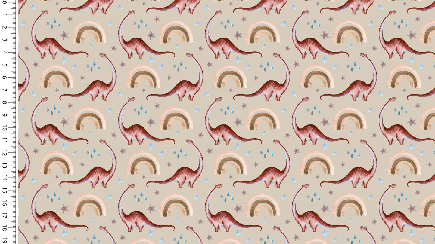 Euro C/L Jersey - Dino Rainbows, Taupe